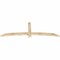 Ekena Millwork Bellingham Rough Sawn Timber Gable Bracket, Douglas Fir, 84"W x 28"H x 2"D x 4"F, 8/12 Pitch GBW084X28X0204BEL00RDF - alternate 2